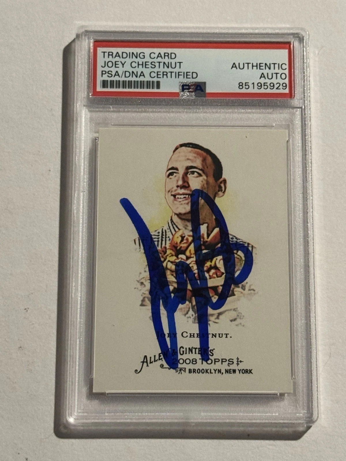 JOEY CHESTNUT SIGNED AUTO 2008 TOPPS ALLEN & GINTER RC CARD #109 PSA/DNA