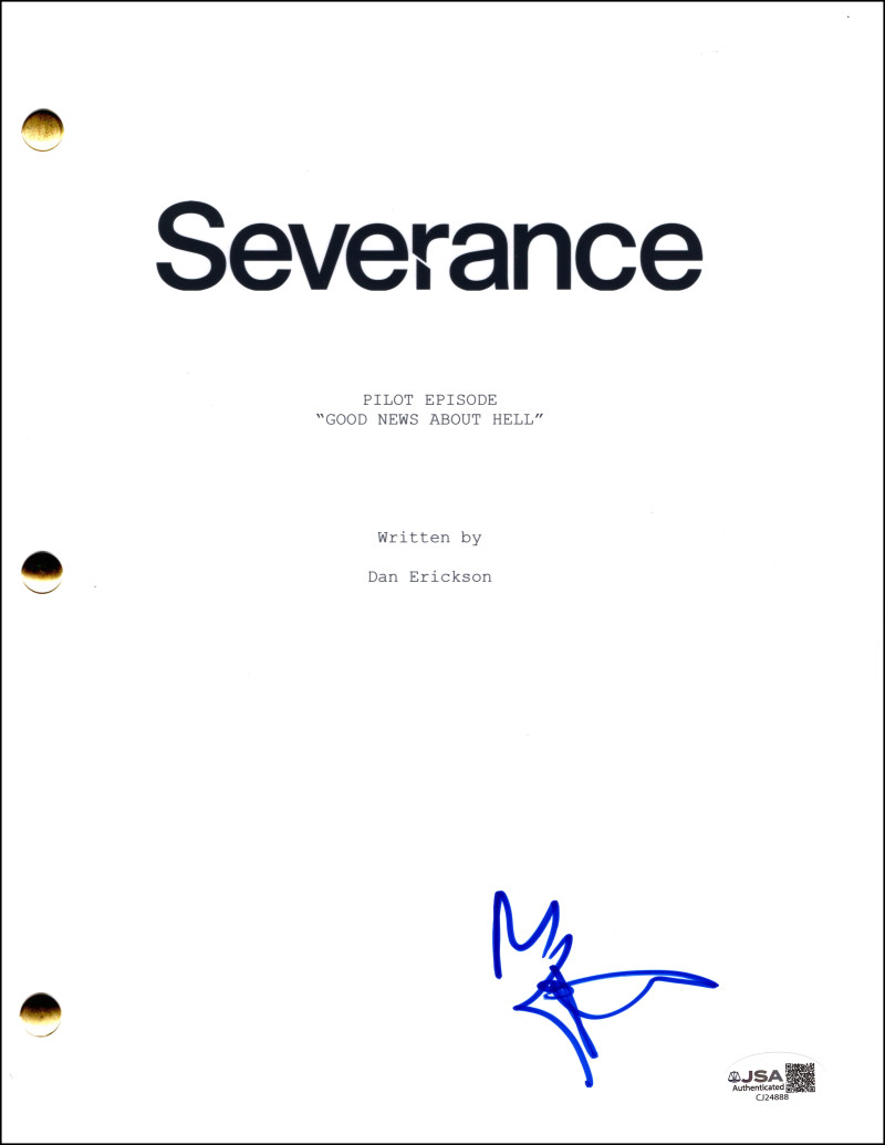 Ben Stiller Signed Autograph Severance Full Pilot Script Screenplay w/ JSA COA
