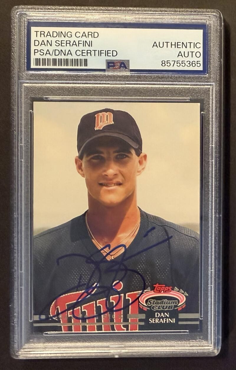 Dan Serafini Signed Autograph PSA/DNA Encapsulated 1993 Topps Stadium Club RC
