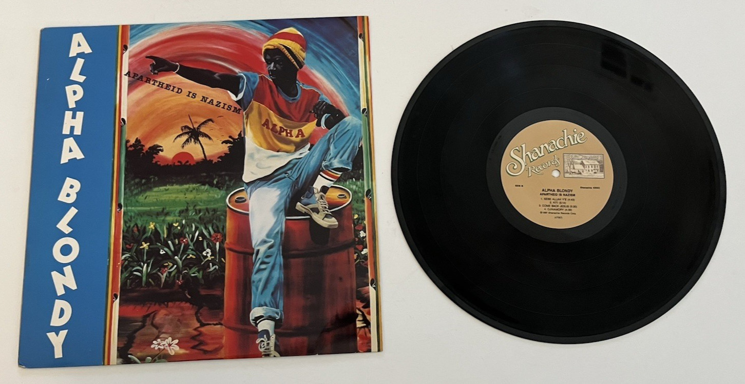 LP ALPHA BLONDY APARTHEID IS NAZISM Sealed VP records!