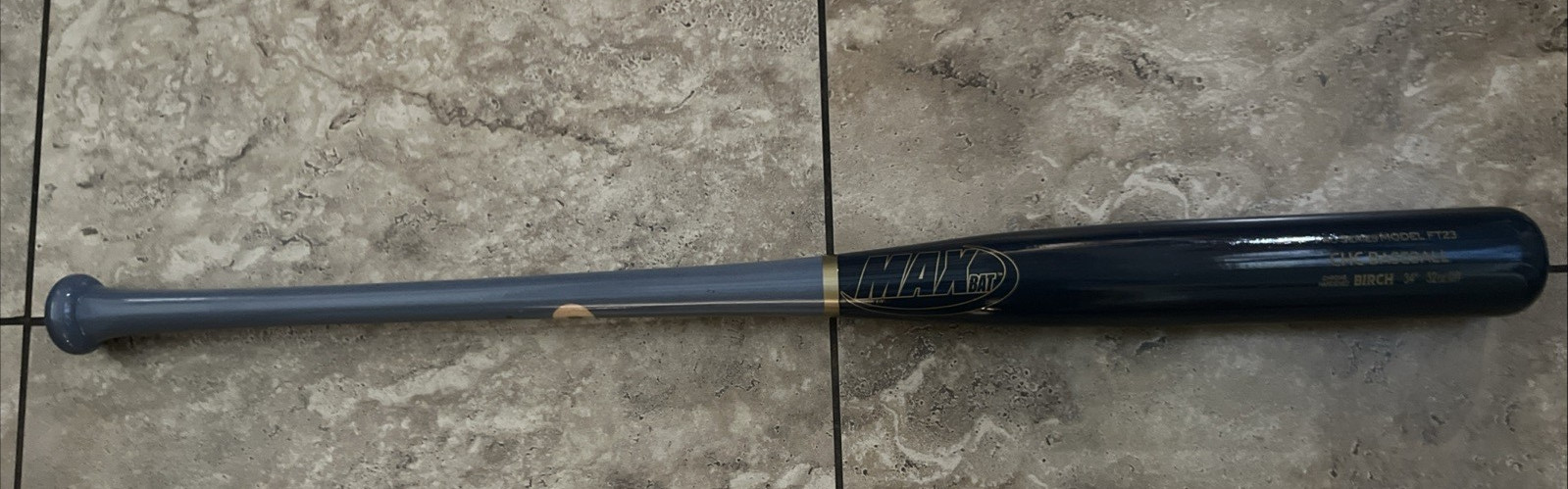 Chicago Cubs Used Professional Wood Baseball Max Bat Birch 34