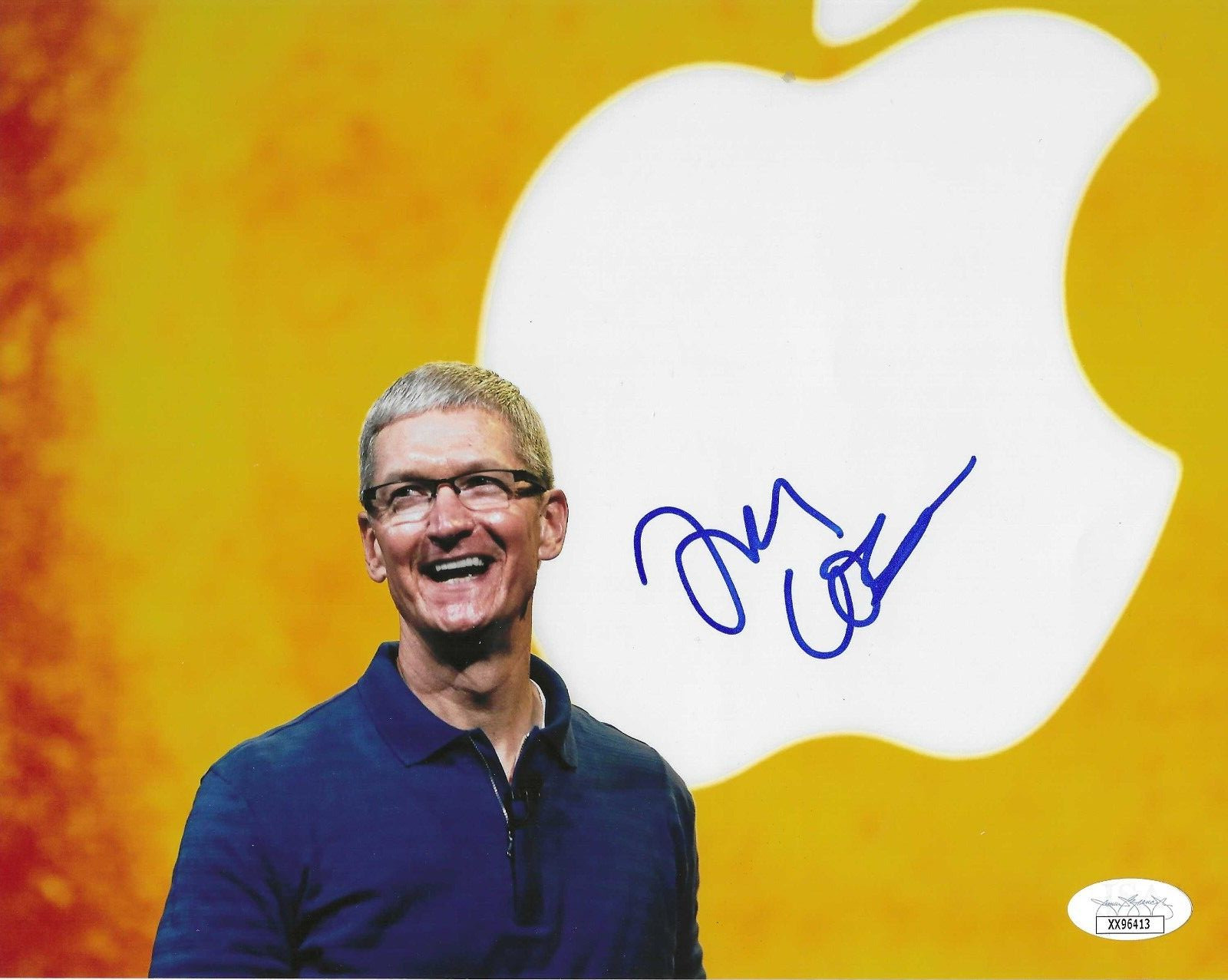 Tim Cook Signed 8x10 Photo w/ JSA LOA #XX96413 Apple CEO