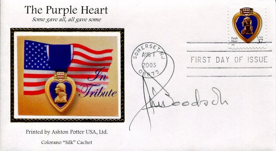 James Goodson RAF US Army WWII War Fighter Ace POW Signed Autograph FDC