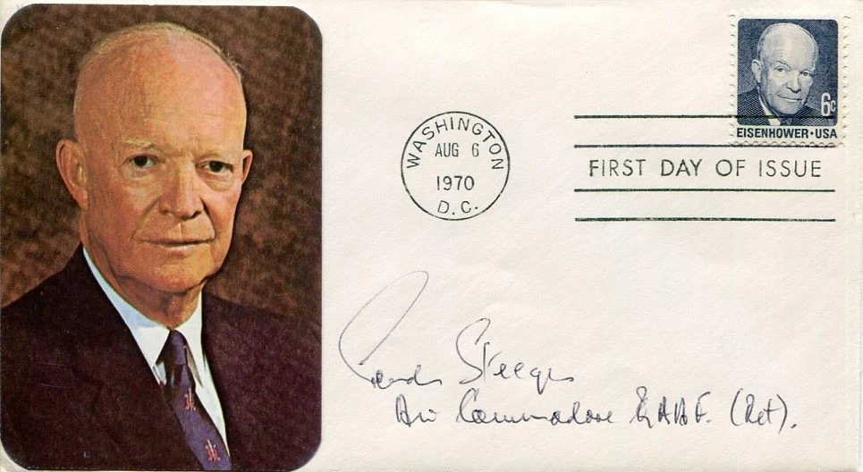 Air Commodore Gordon Steege RAAF Australia WWII War Ace Fighter Signed Autograph