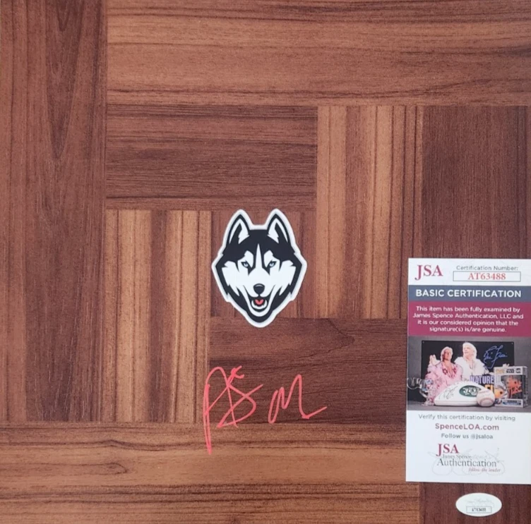 Adama Sanogo Signed Floorboard w/ JSA COA #AT63488 UCONN 2023 National Champions