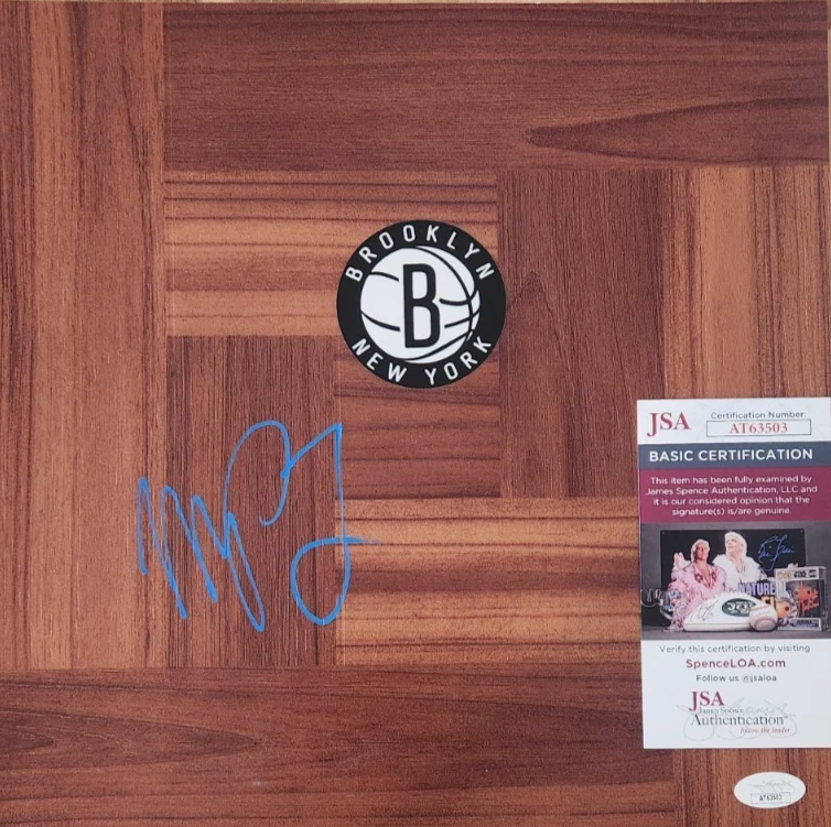 Michael Porter Jr. Signed Floorboard w/ JSA COA #AT63503 Brooklyn Nets