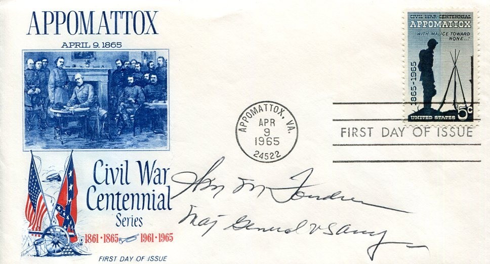 General William Fondren WWII War 700th Tank Battalion Patton Signed Autograph