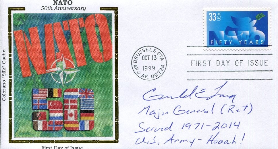 General Gerald Lang Army Materiel Command Redstone Arsenal Signed Autograph