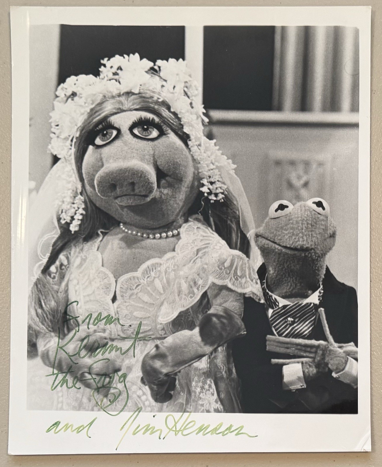 Jim Henson Signed Autographed 8x10 Photo W Kermit Inscription SWAU Cert Muppets