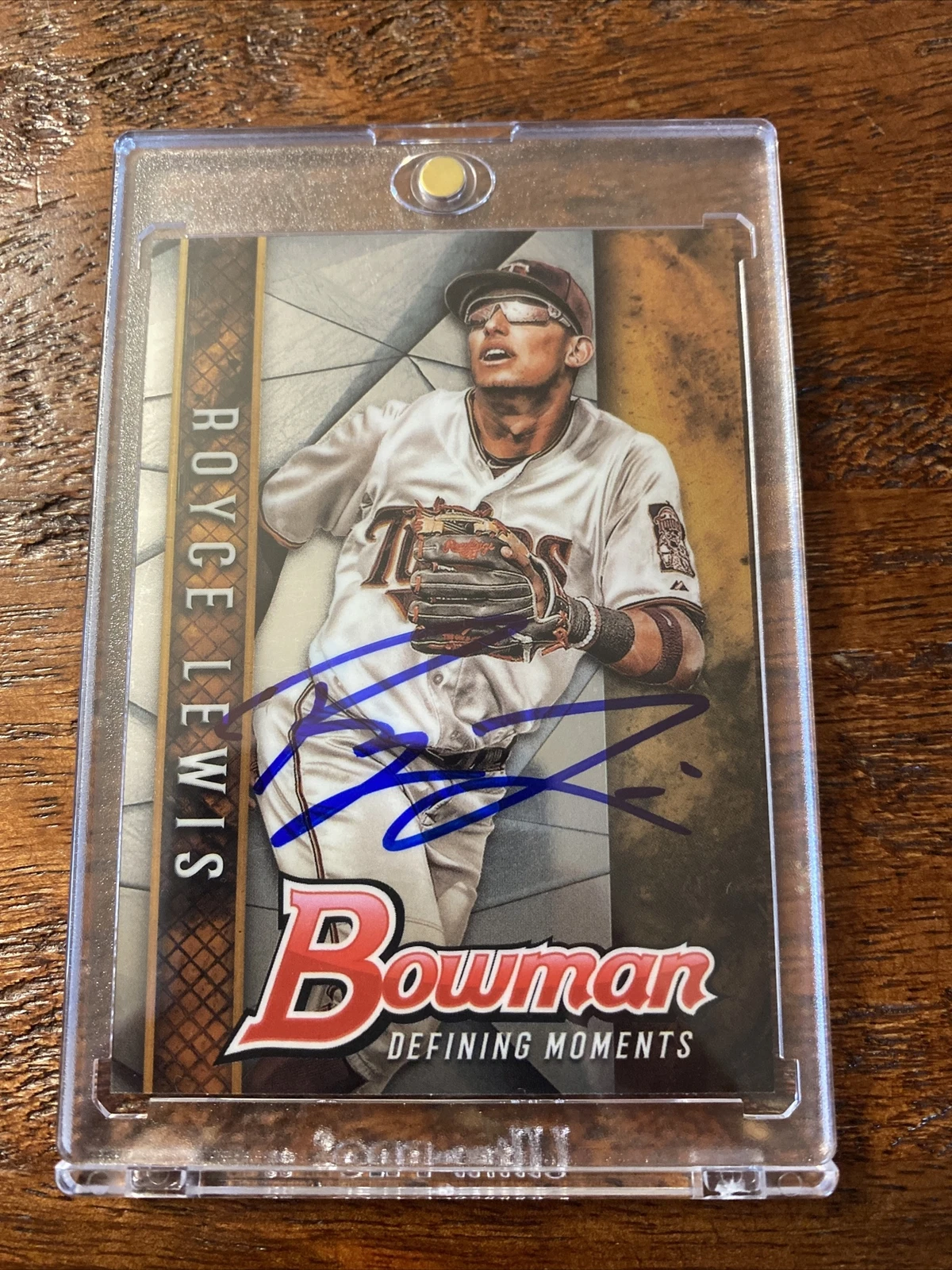 Royce Lewis Signed Bowman Card Psa Dna Coa Autographed Minnesota Twins