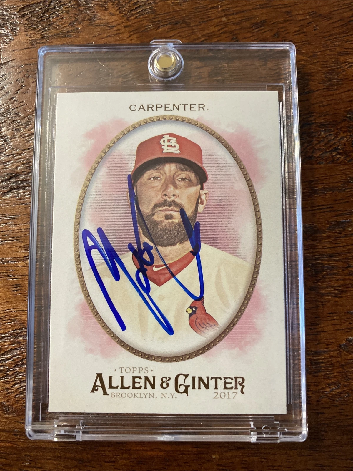 Matt Carpenter Signed Allen & Ginter Card Psa Dna Coa Cardinals Autographed