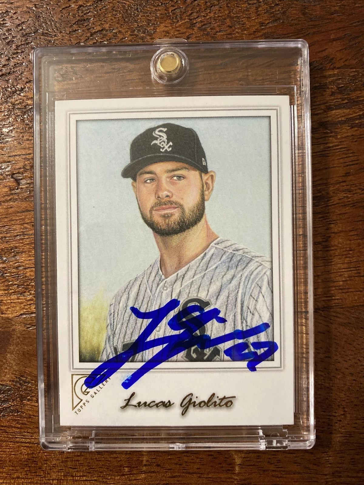 Lucas Giolito Signed Topps Card Psa Dna Coa Autographed Chicago White Sox