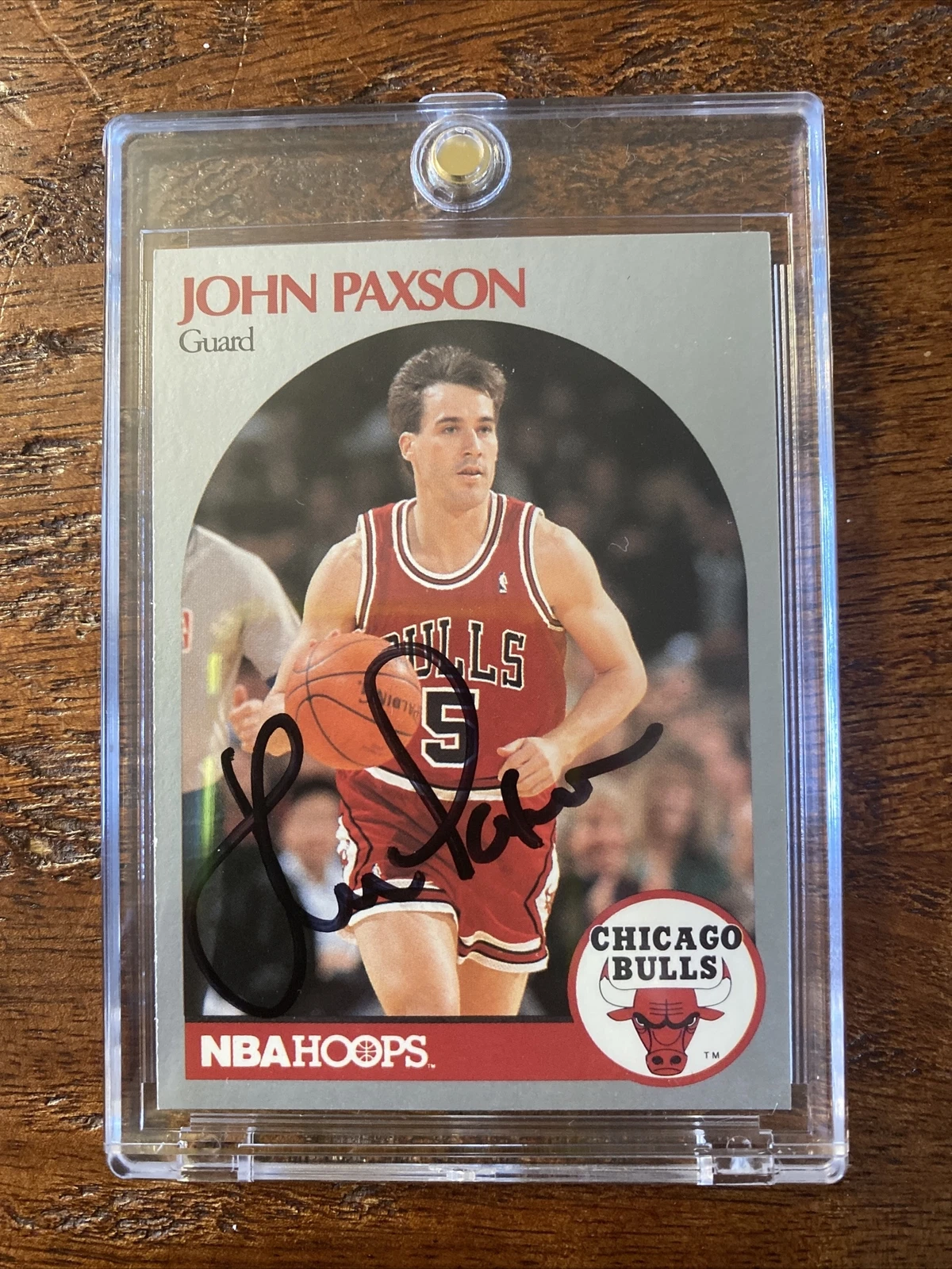 John Paxson Signed NBA Hoops Card Psa Dna Coa Autographed Chicago Bulls