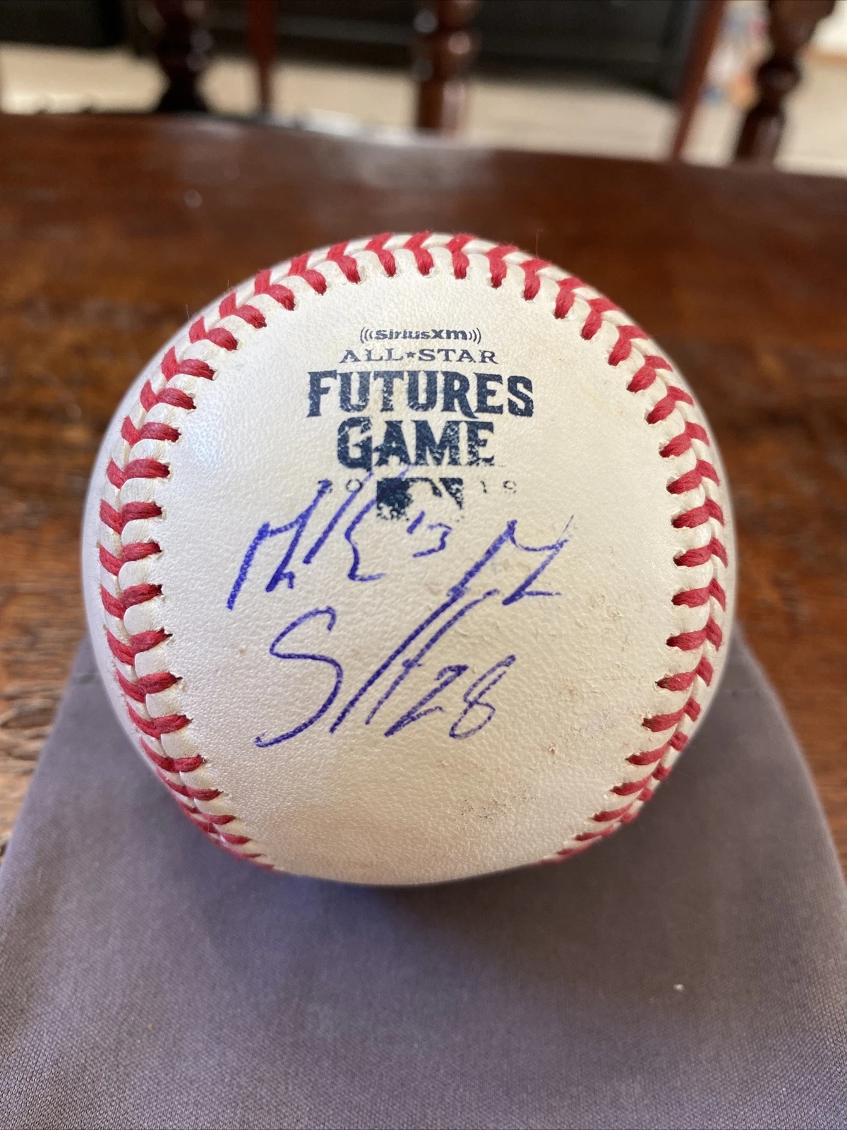 Mackenzie Gore Sam Huff Dual Signed 2019 Futures Game Baseball Psa Dna Coa