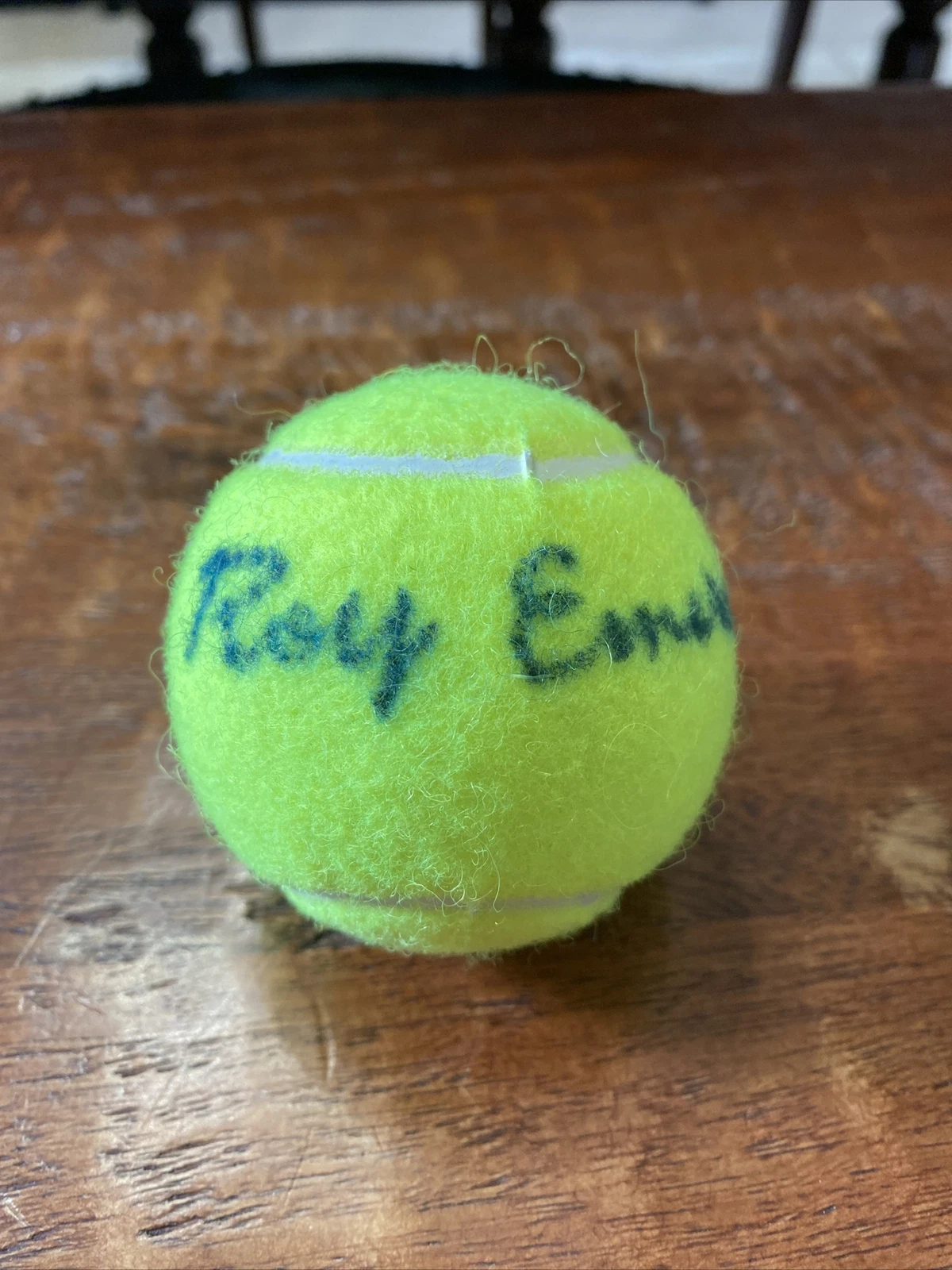 Roy Emerson Signed Tennis Ball Psa Dna Coa Penn Autographed