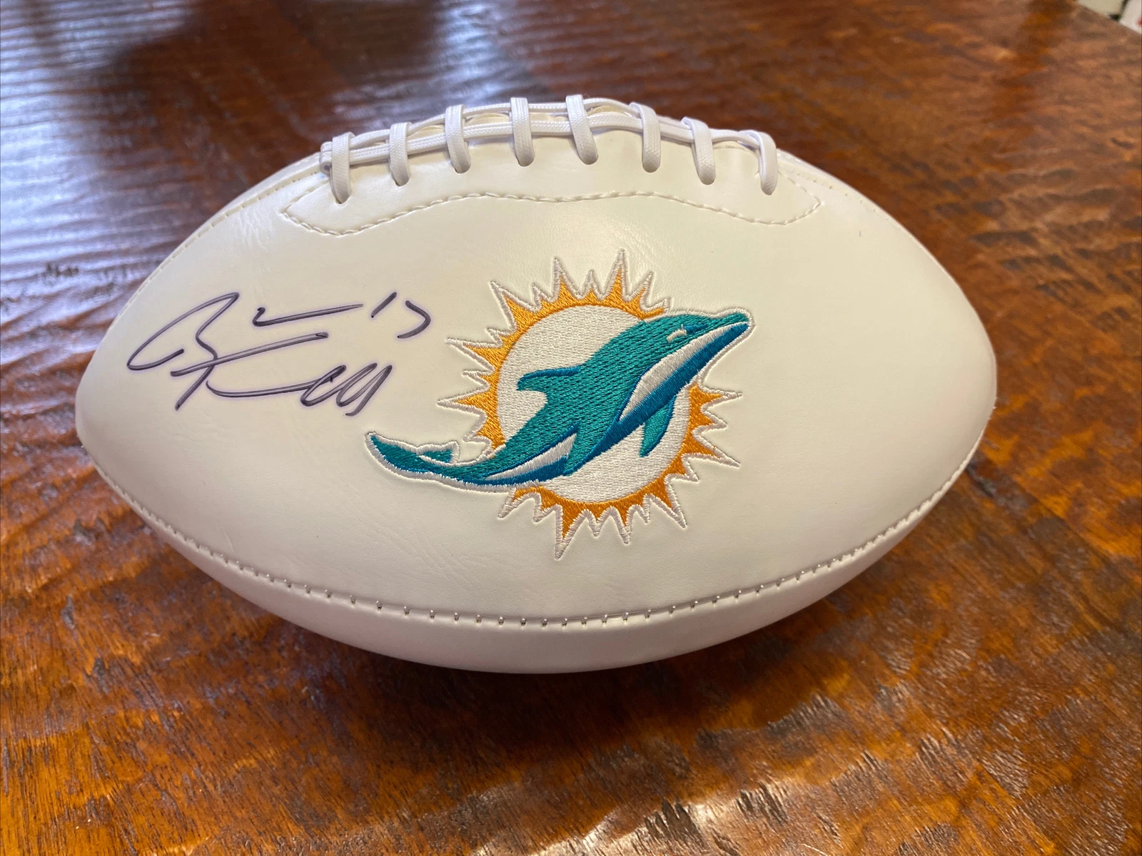 Ryan Tannehill Signed Miami Dolphins Logo Football JSA Autographed Titans