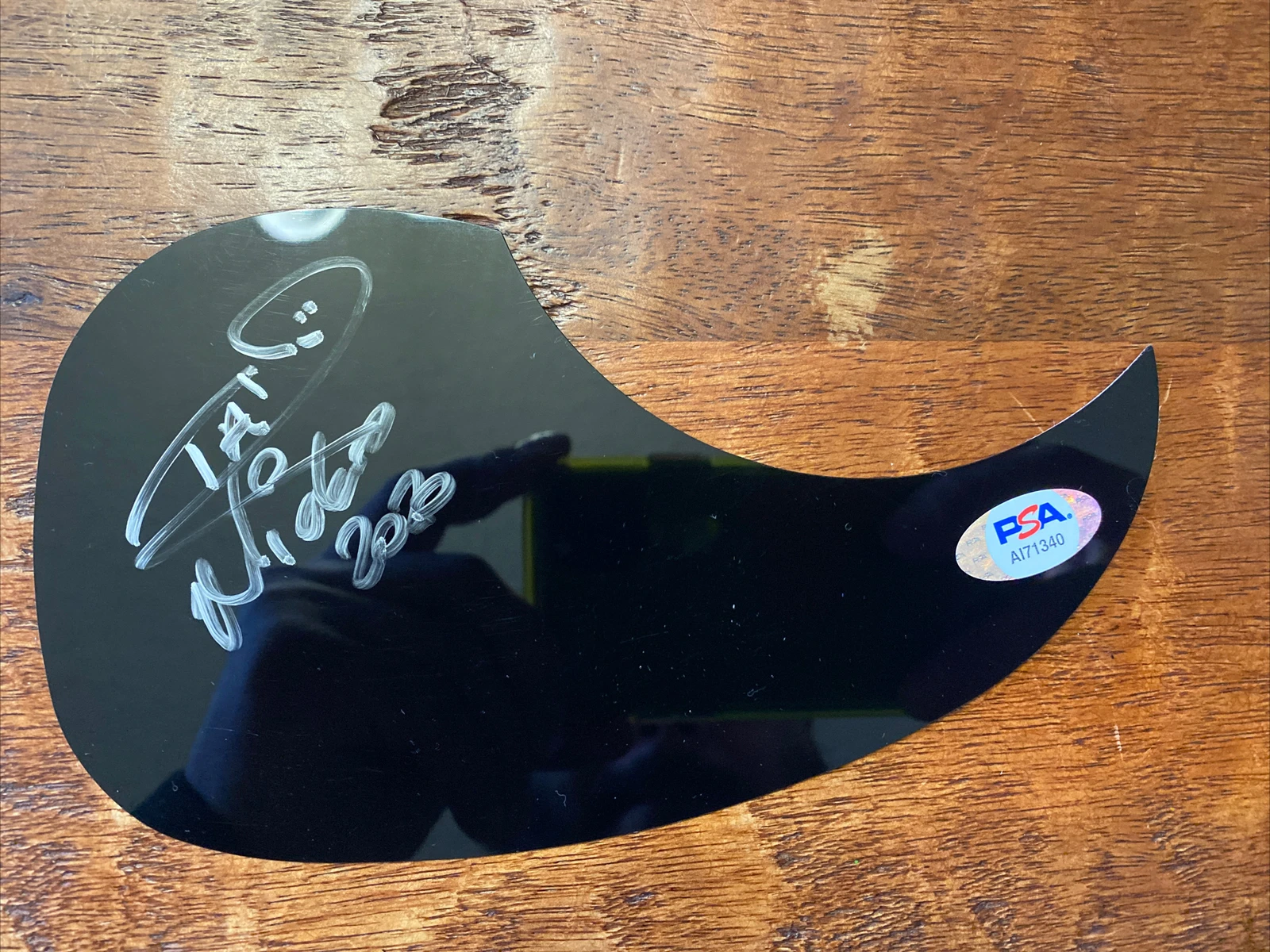Nicko McBrain Signed Guitar Pickguard PSA DNA Coa Iron Maiden Autographed