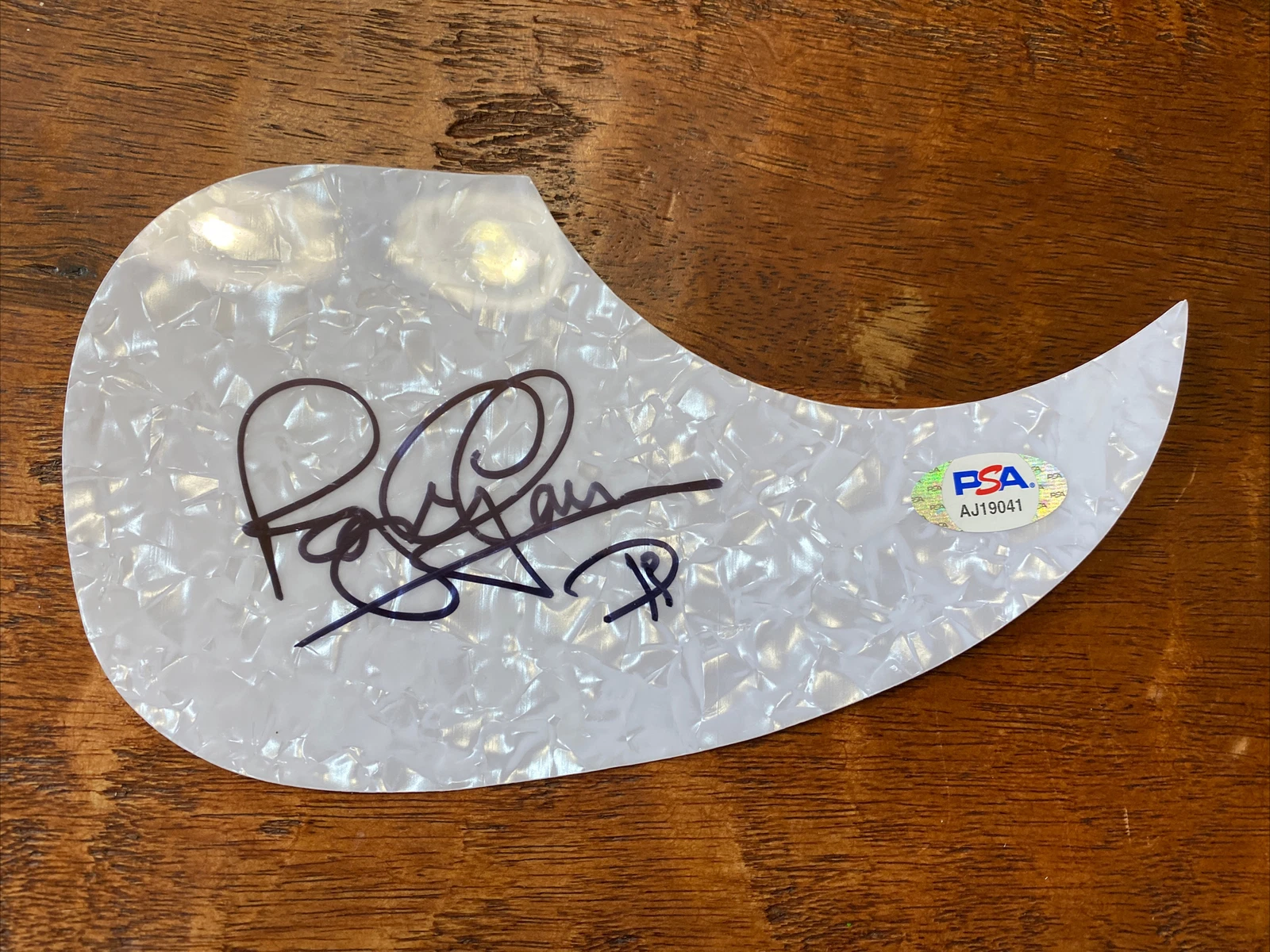 Roger Glover Signed Guitar Pick Guard PSA DNA Coa Autographed Music Deep Purple