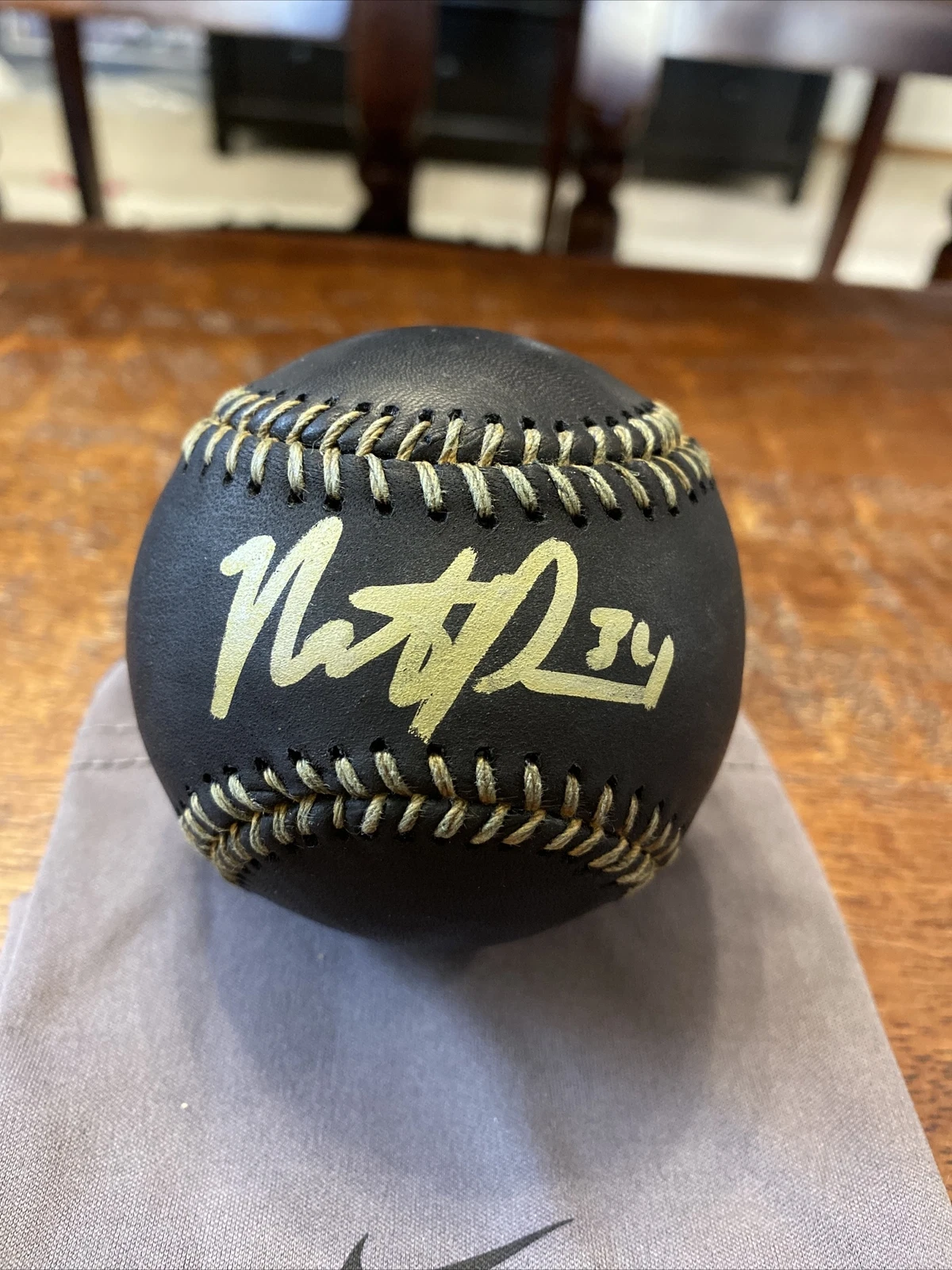 Nate Pearson Signed Black Major League Baseball PSA DNA Coa Toronto Blue Jays