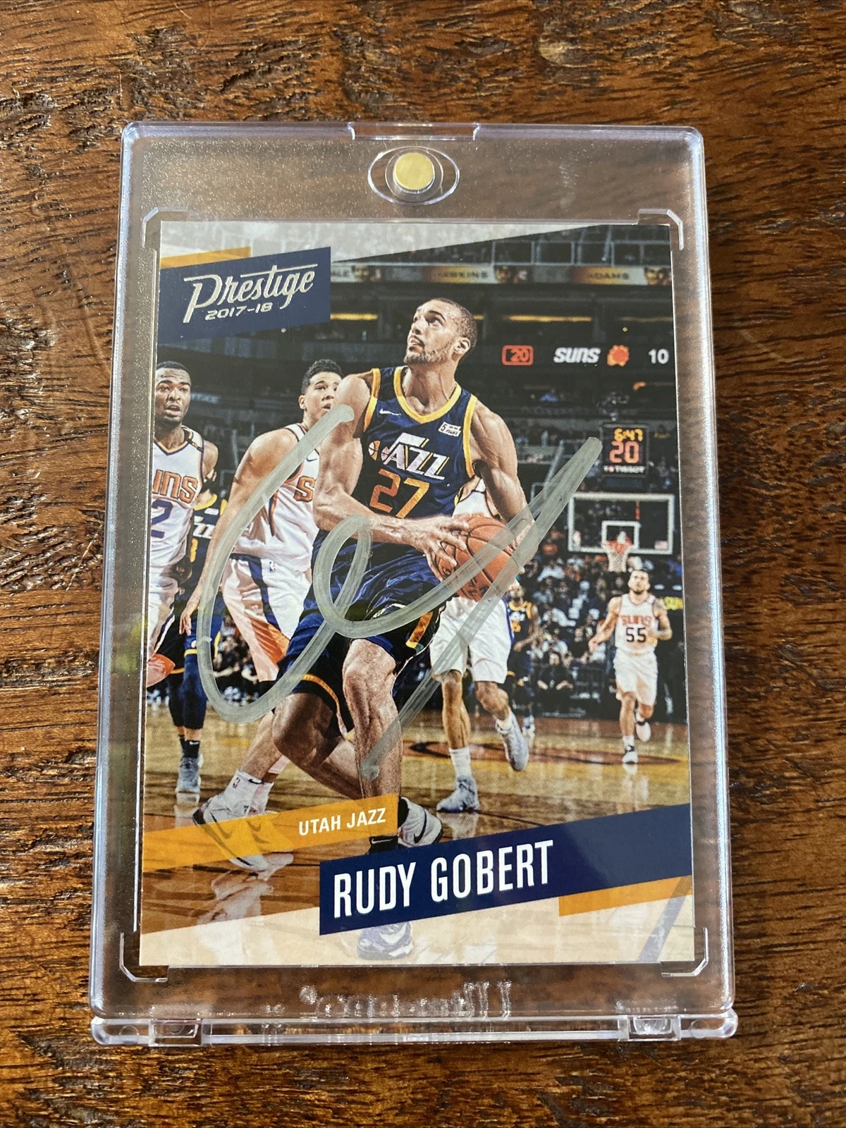 Rudy Gobert Signed Panini Prestige Card Psa Dna Coa Autographed Utah Jazz