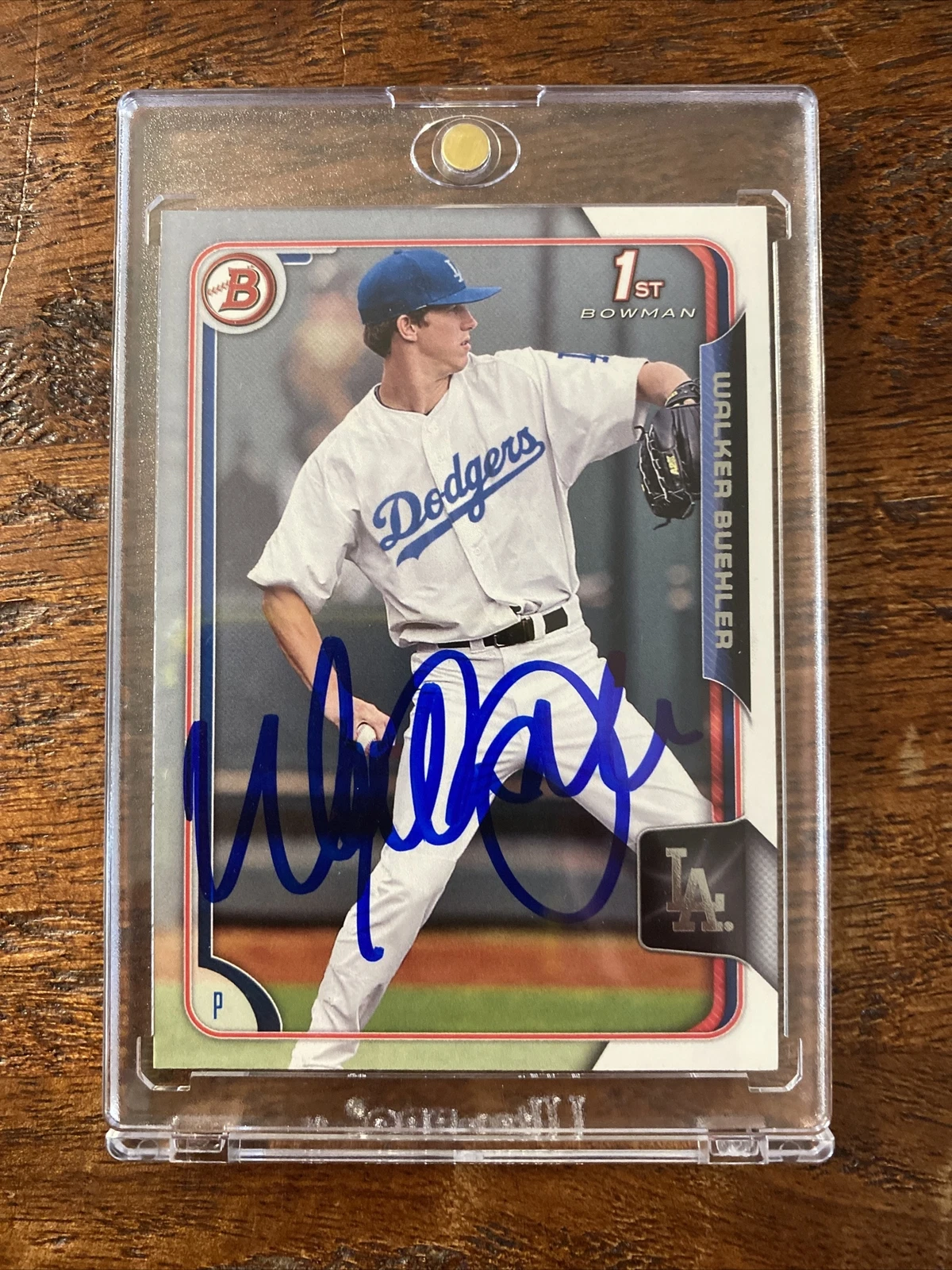 Walker Buehler Signed Bowman 1st Card Psa Dna Coa Autographed Dodgers