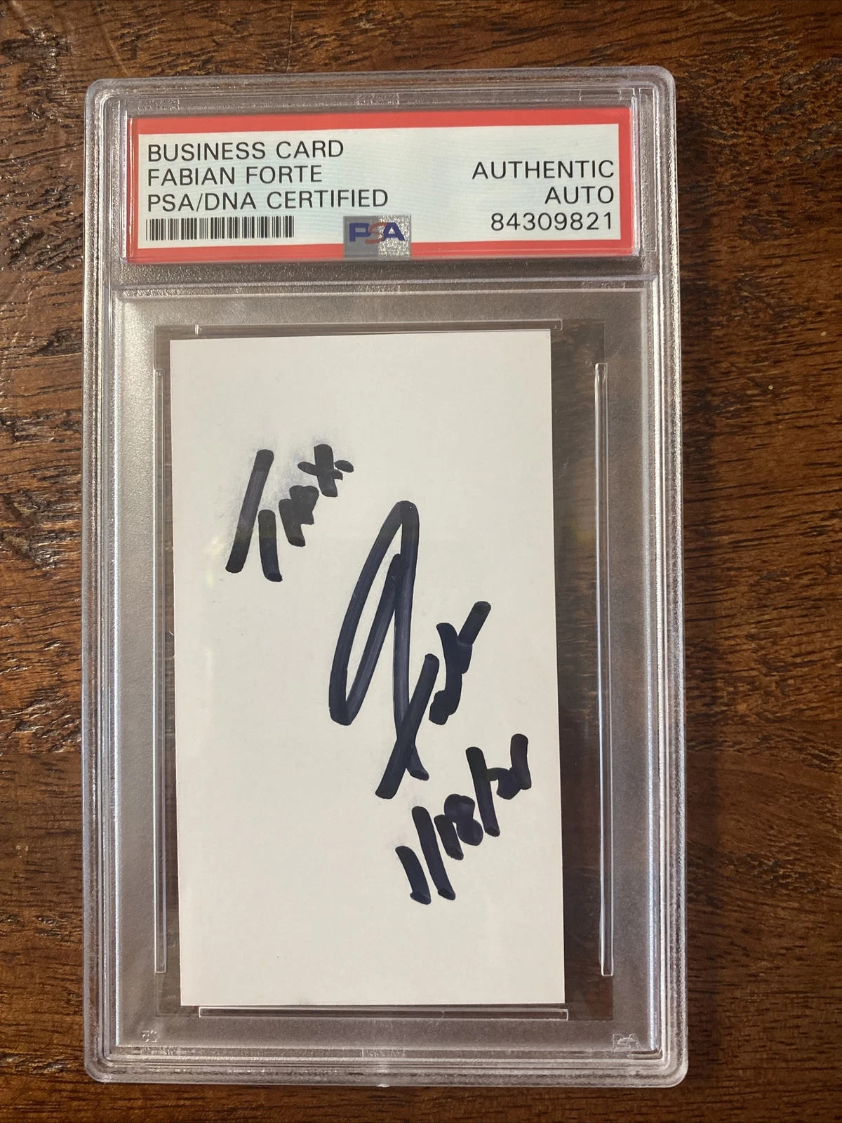 Fabian Forte Signed Business Card Psa Dna Coa Slabbed Autographed Teen Idol