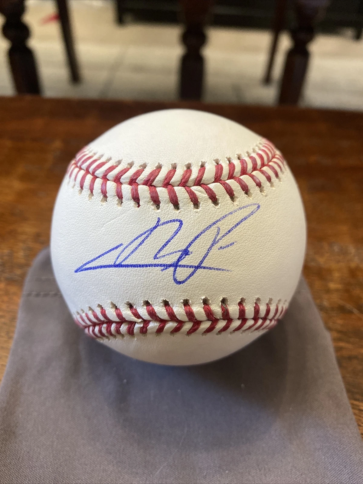 Cristian Pache Signed Official Major League Baseball Psa Dna Coa Atlanta Braves