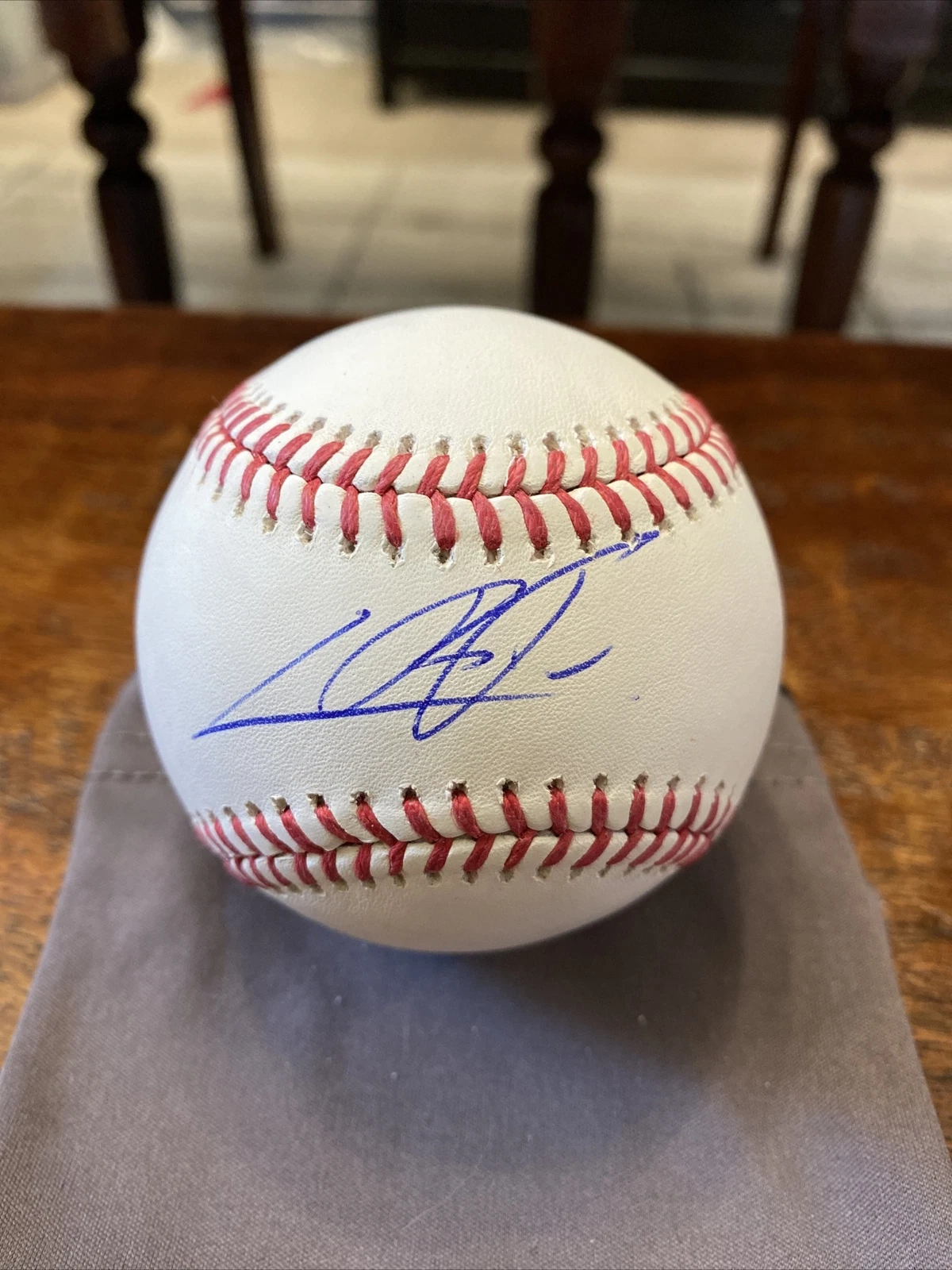 Cristian Pache Signed Official Major League Baseball Psa Dna Coa Atlanta Braves