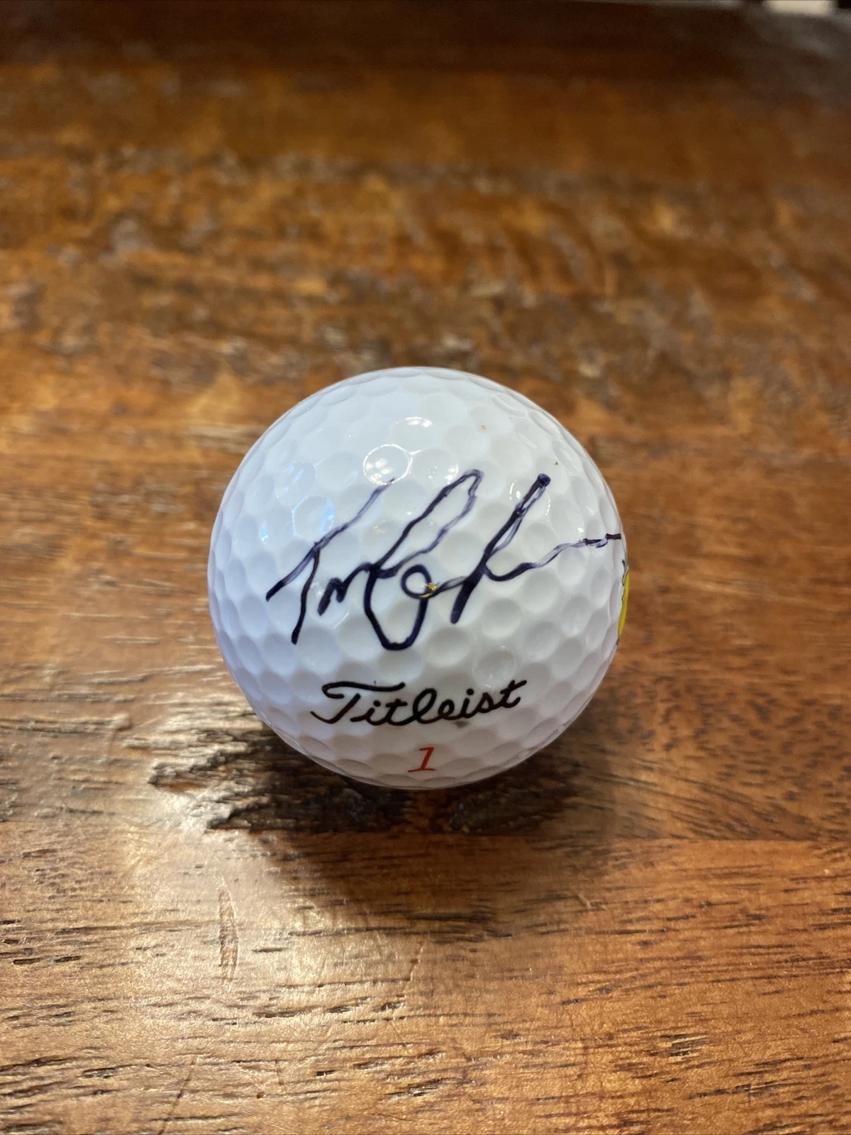 Tom Lehman Signed Masters Golf Ball Psa Dna Coa PGA Autographed
