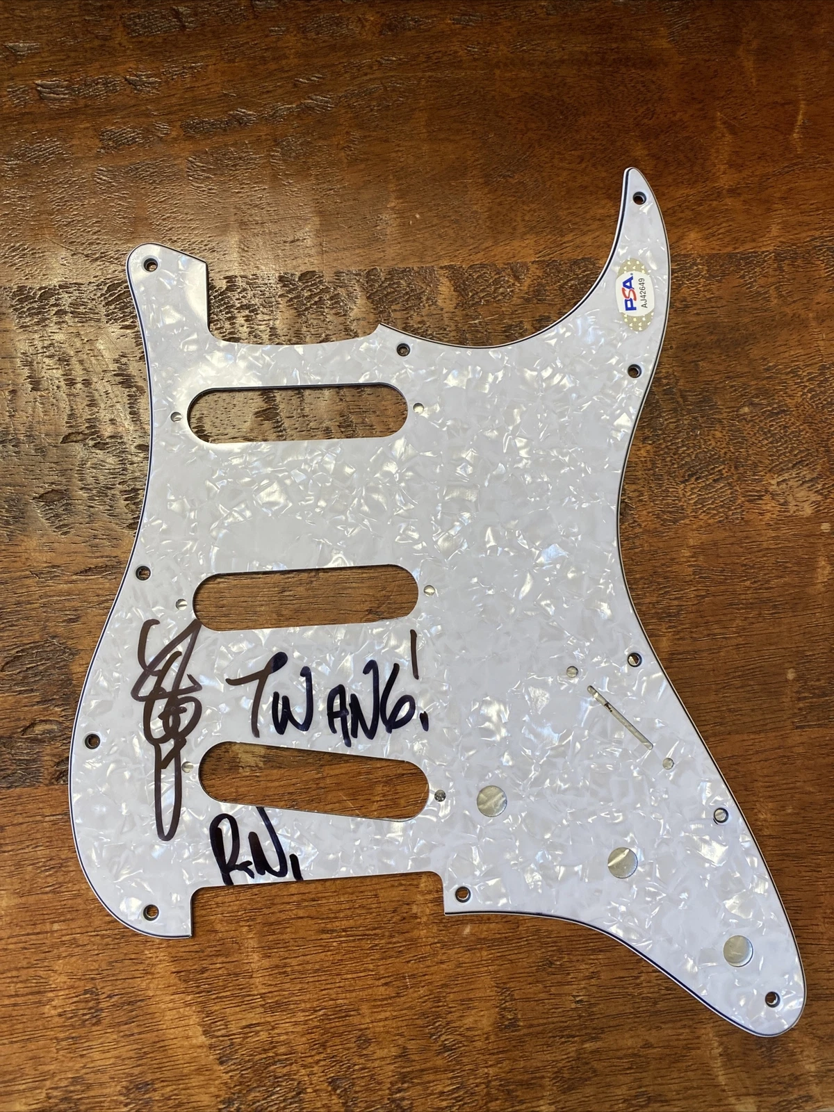 Rick Nielsen Signed Guitar Pick Guard PSA DNA Coa Autographed Cheap Trick