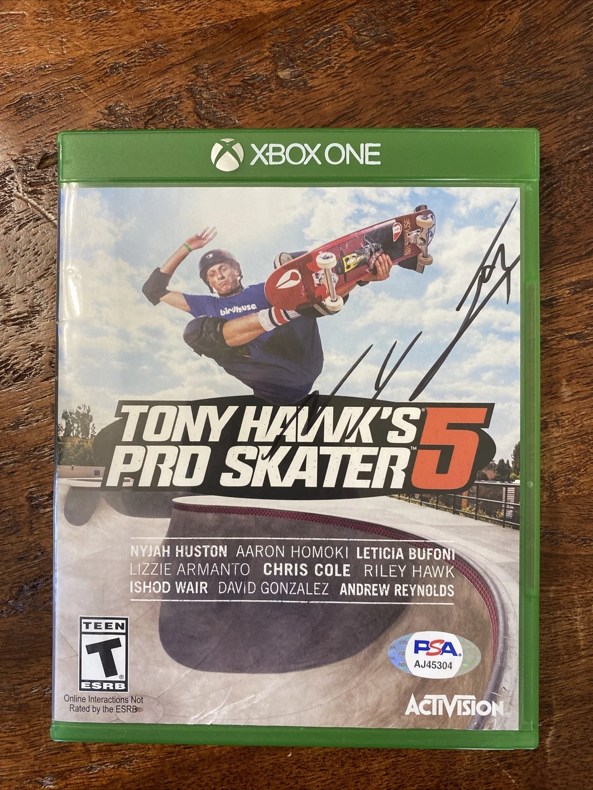 Nyjah Huston Signed Tony Hawk’s Pro Skater 5 Video Game PSA/DNA Coa Xbox One