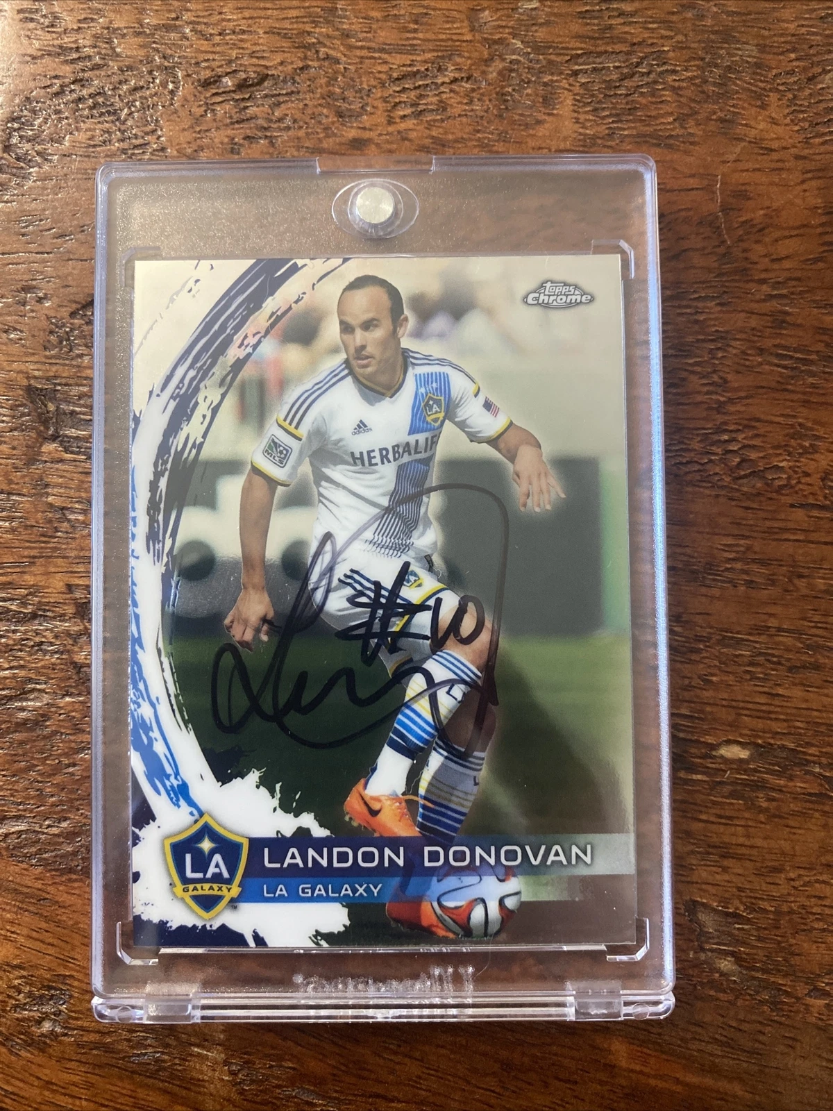 Landon Donovan Signed Topps Chrome Card Psa Dna Coa Autographed LA Galaxy Soccer