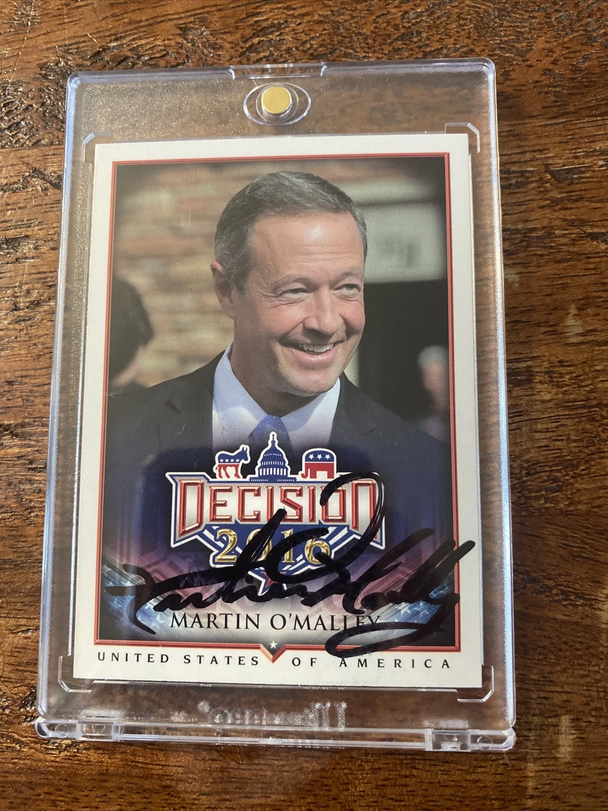 Martin O’Malley Signed Card Psa Dna Coa Autographed Maryland Governor Politician
