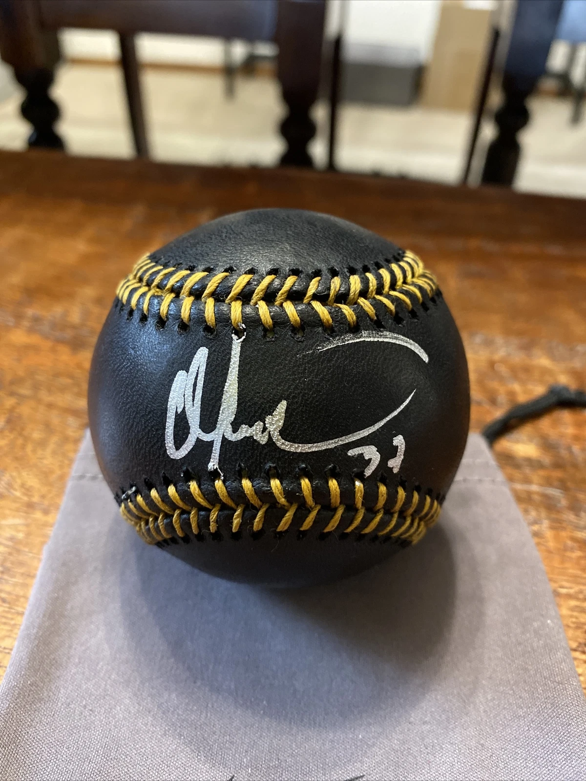 Odubel Herrera Signed Black Baseball PSA DNA Coa Phillies Autographed