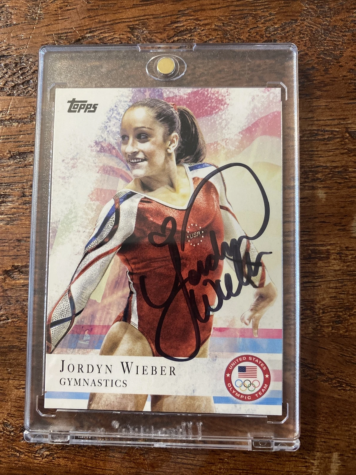 Jordyn Wieber Signed Topps Card Psa Dna Coa Autographed USA Women’s Gymnastics