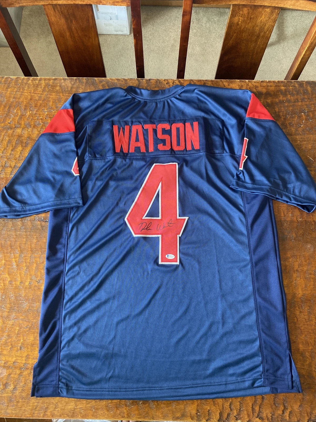 Deshaun Watson Signed Houston Texans Jersey Beckett BAS Coa Autographed