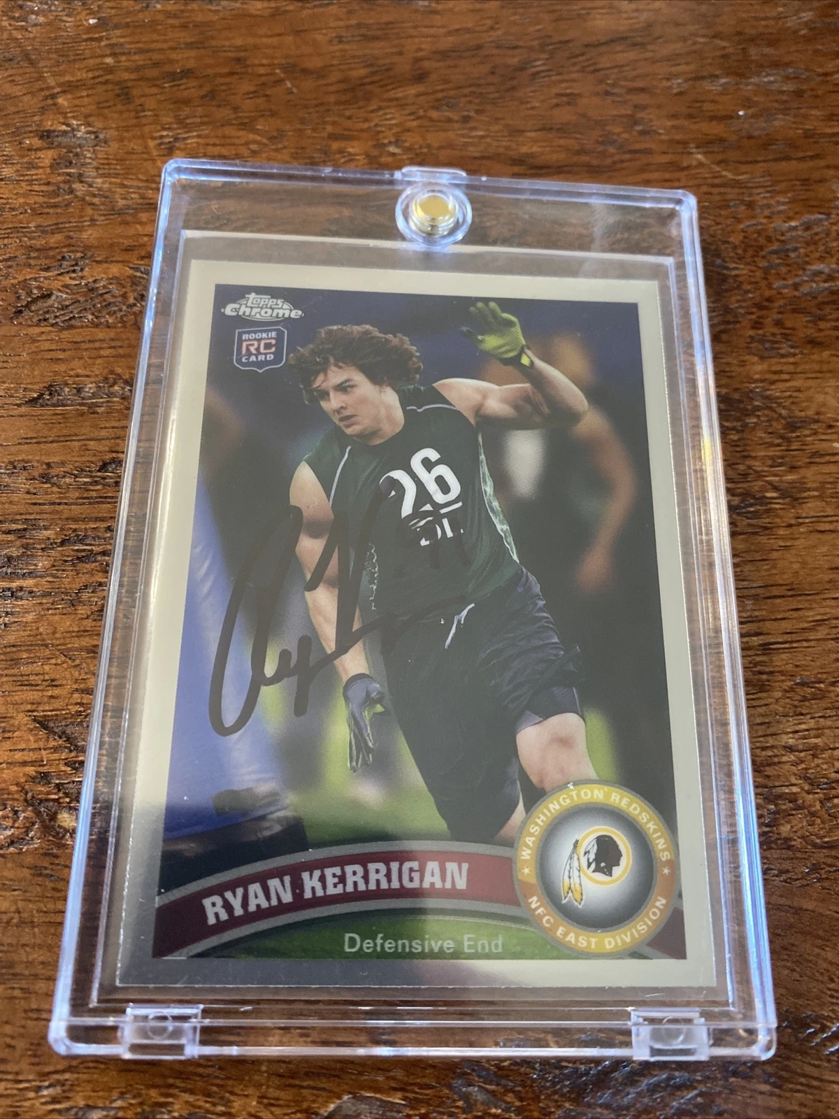 Ryan Kerrigan Signed Topps Chrome Rookie Card Psa Dna Coa Autographed Redskins