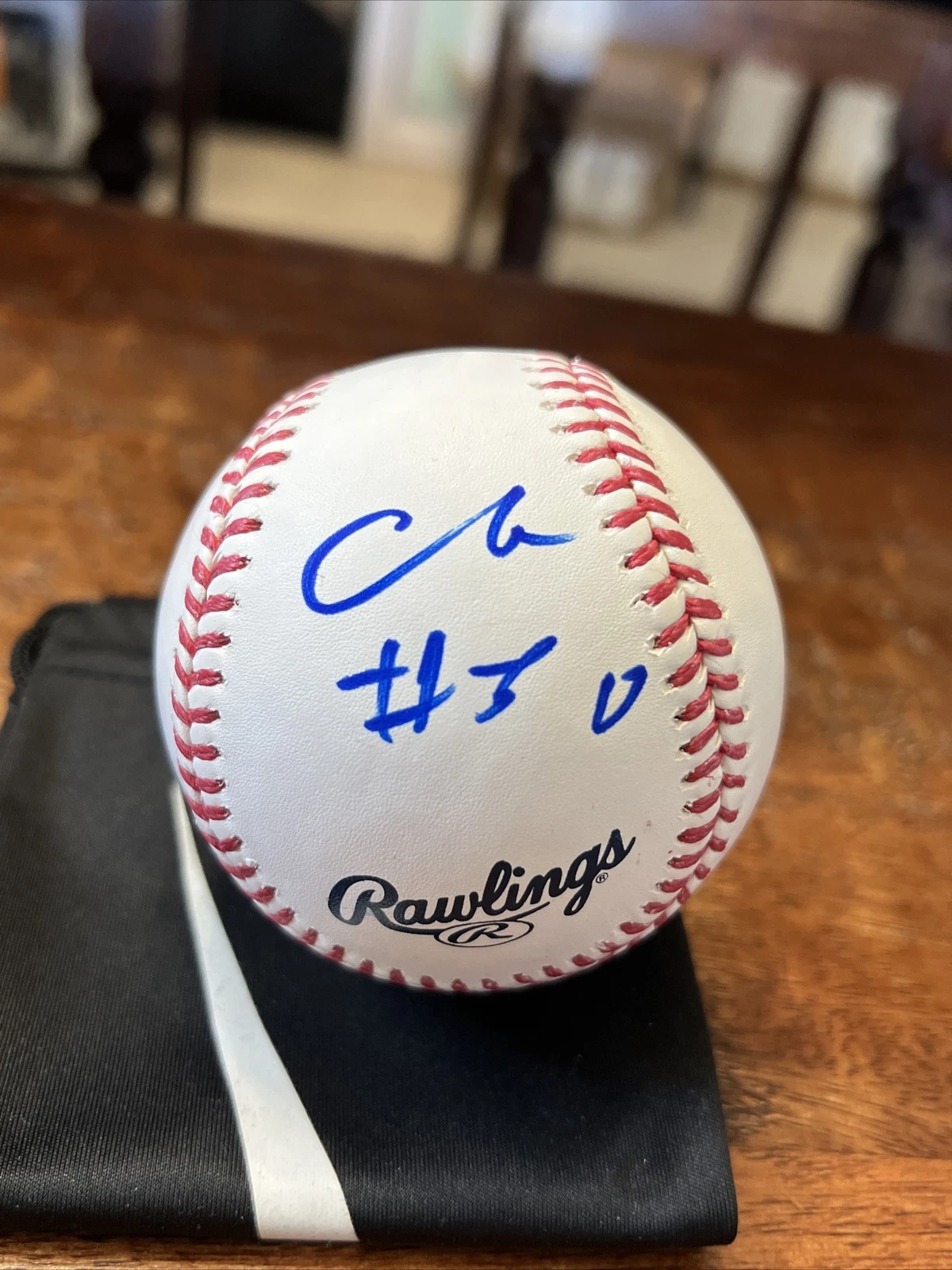 Cole Anthony Signed Baseball Psa Dna Coa Autographed Orlando Magic