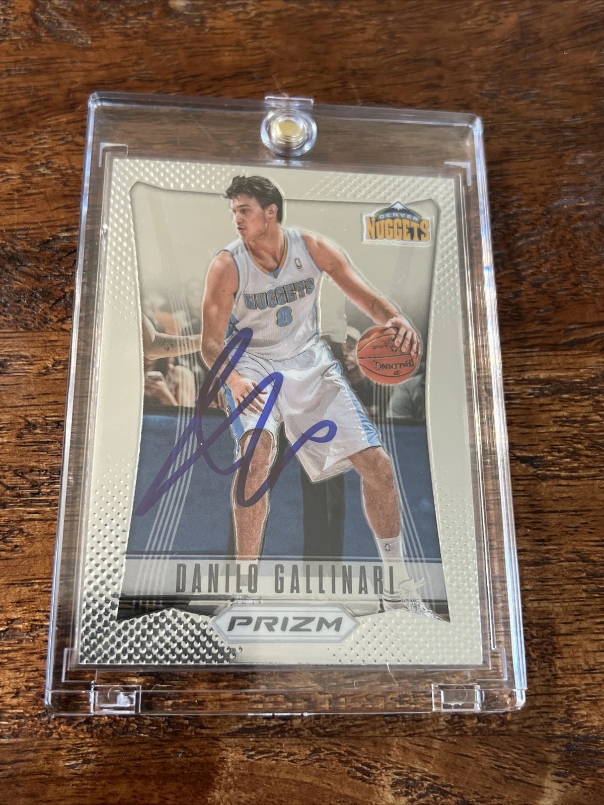 Danilo Gallinari Signed Prizm Card Psa Dna Coa Autographed Nuggets