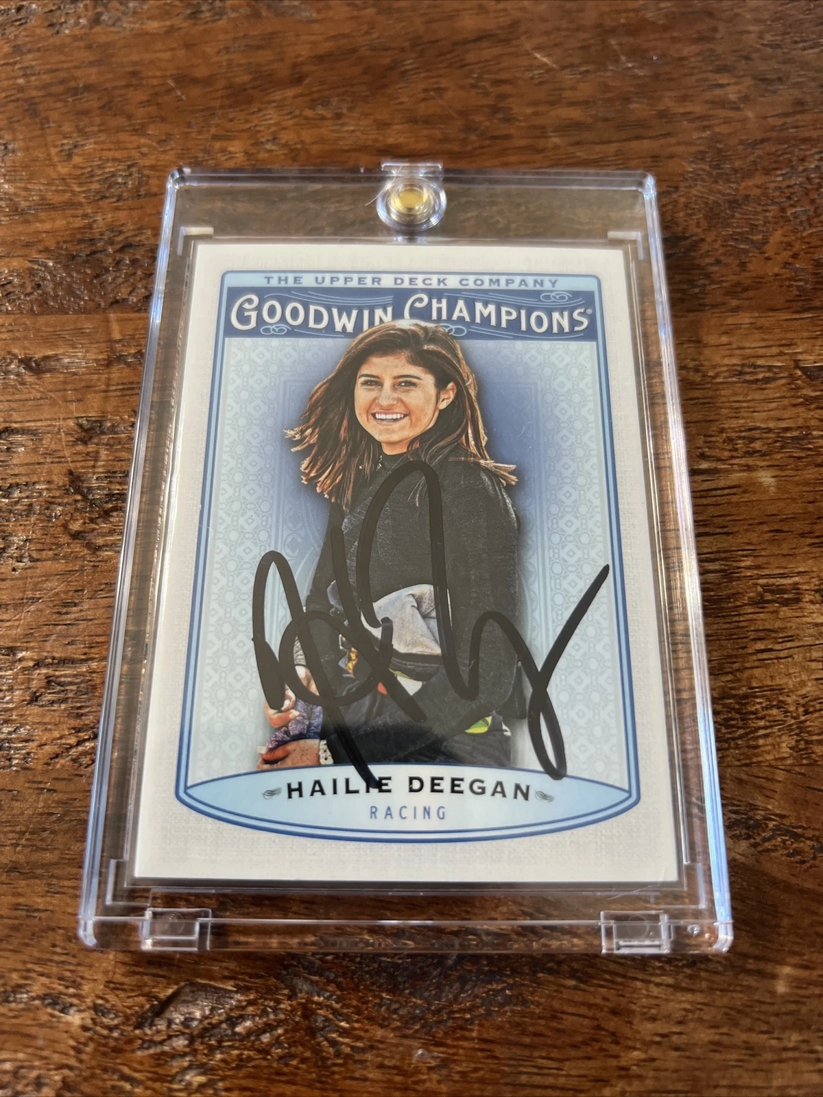 Hailie Deegan Signed Goodwin Champions Card Psa Dna Coa Autographed NASCAR