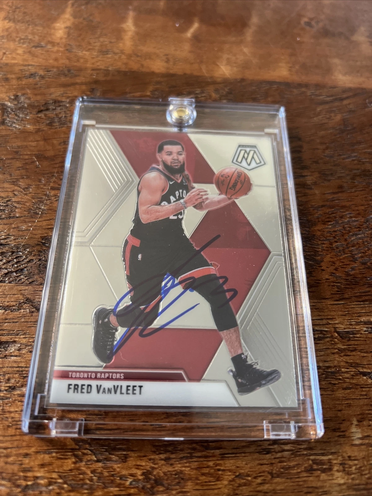 Fred Vanvleet Signed Mosaic Card Psa Dna Coa Autographed Toronto Raptors