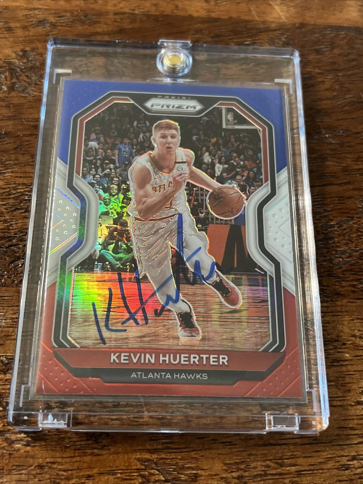 Kevin Huerter Signed Prizm Card Psa Dna Coa Autographed Atlanta Hawks