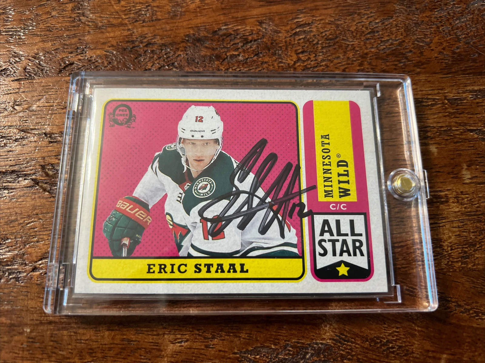 Eric Staal Signed O Pee Chee Card Psa Dna Coa Autographed Minnesota Wild