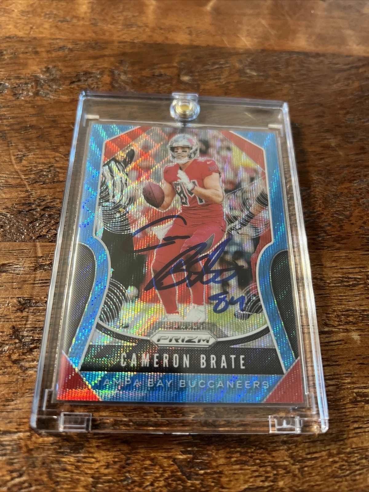 Cameron Brate Signed Prizm Football Card Psa Dna Coa Autographed Buccaneers