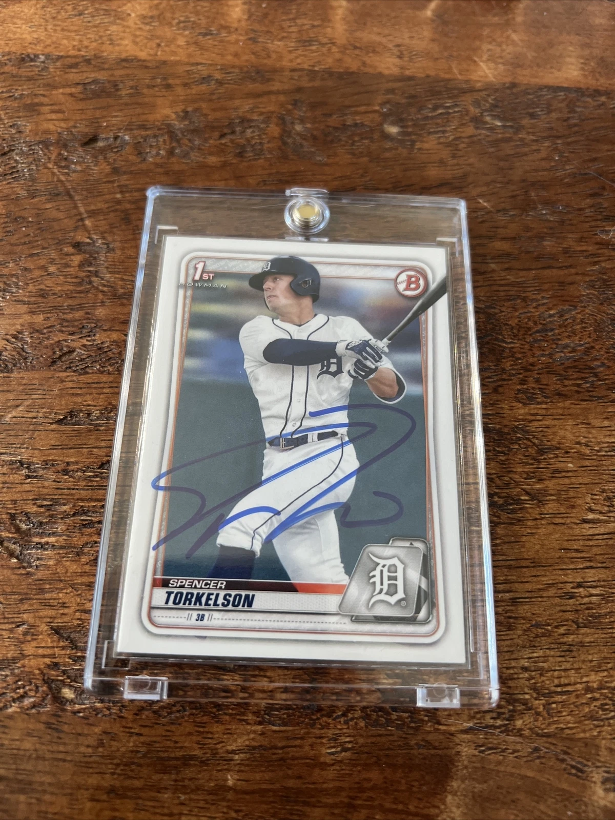Spencer Torkelson Signed Bowman 1st Card Psa Dna Coa Tigers Autographed