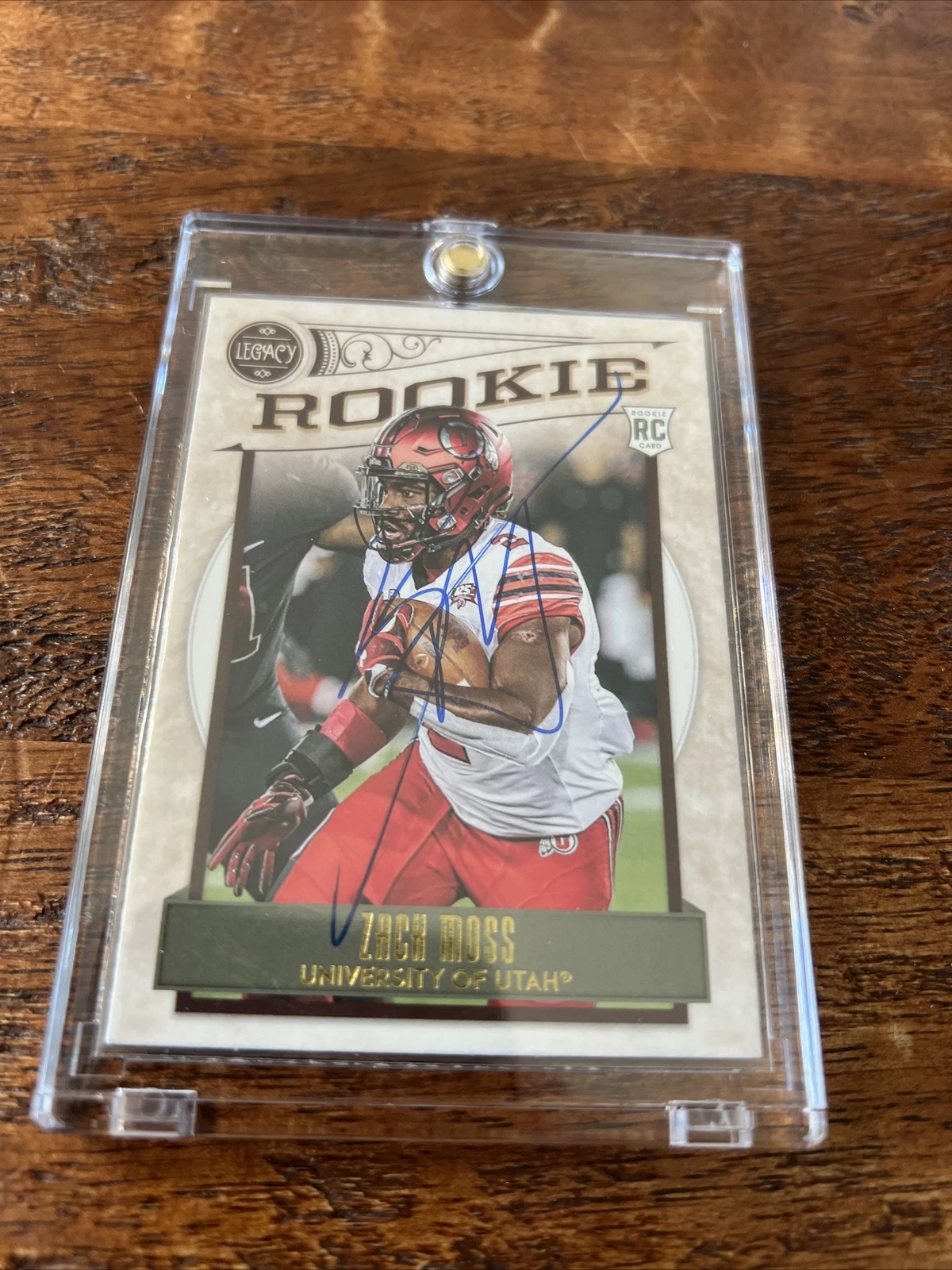 Zack Moss Signed Rookie Football Card Psa Dna Coa Autographed Bills Utah