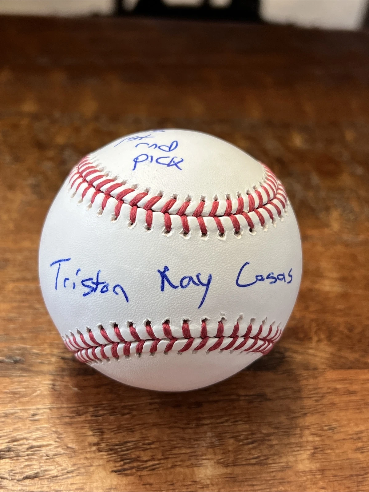 Triston Ray Casas Full Name Signed Baseball Beckett BAS Coa Red Sox Autographed