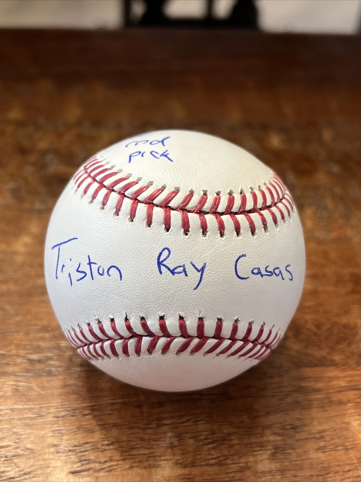 Triston Ray Casas Full Name Signed Baseball Beckett BAS Coa Red Sox Autographed