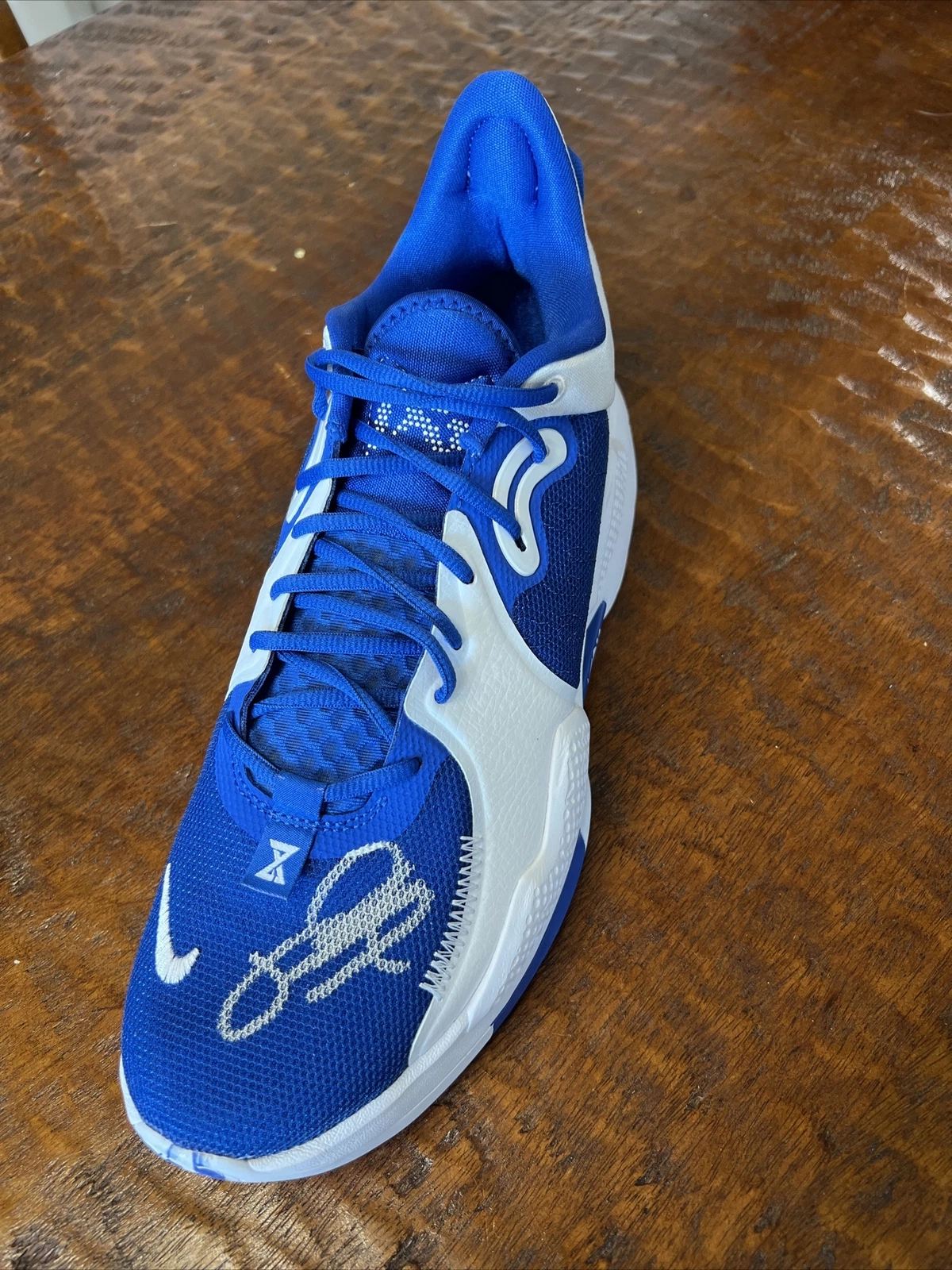 Paul George Signed Nike PG 5 Shoe PSA DNA Coa Autographed Clippers