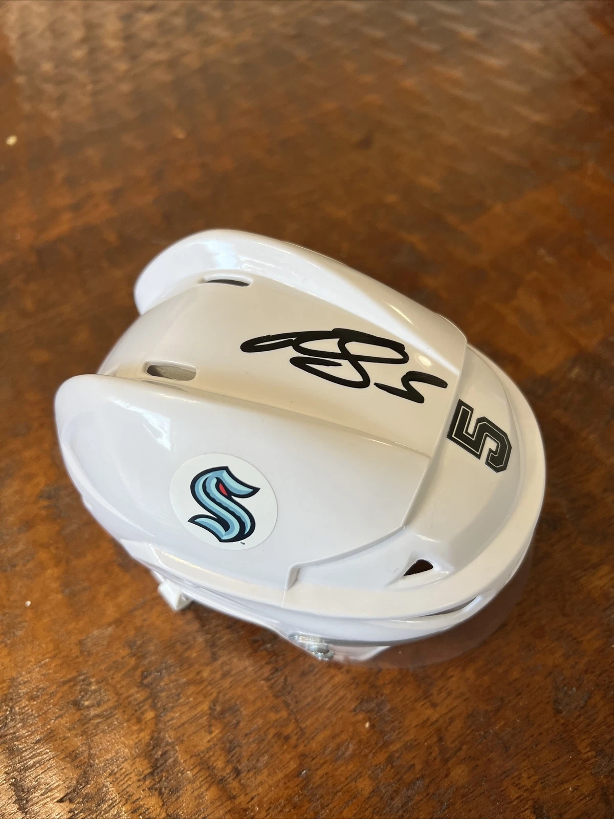 Mark Giordano Signed Mini Hockey Helmet Psa/Dna Coa Autographed Kraken